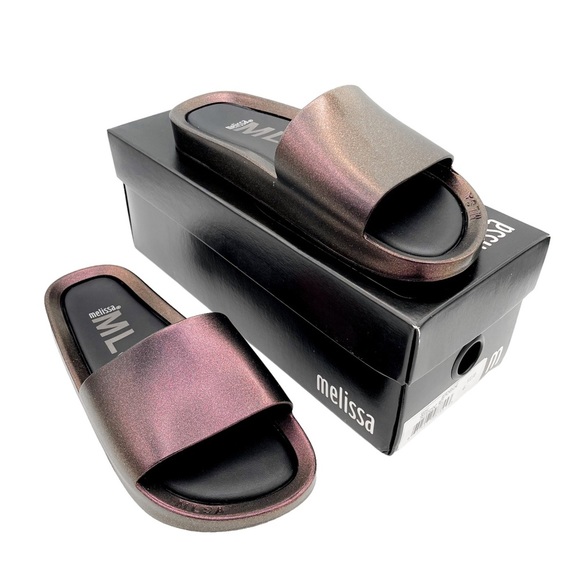 Melissa Shoes - NWT MELISSA Shine Beach Slide Sandal, Size 6